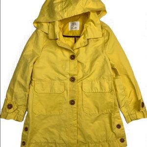 Zara girls yellow parka size 9 like new!!